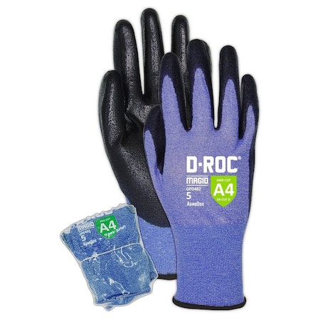 DROC GPD482 AeroDex Coated Work Glove  Cut Level A4 ShrinkWrapped For Vending Use